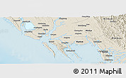 Shaded Relief Panoramic Map of Pauktaw