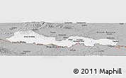 Gray Panoramic Map of Slavonski Brod-Posavina