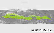 Physical Panoramic Map of Slavonski Brod-Posavina, desaturated