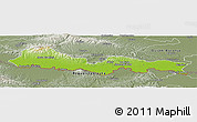 Physical Panoramic Map of Slavonski Brod-Posavina, semi-desaturated