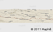 Shaded Relief Panoramic Map of Slavonski Brod-Posavina