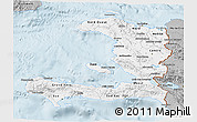 Gray 3D Map of Haiti