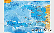 Political Shades 3D Map of Haiti