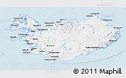 Classic Style 3D Map of Iceland