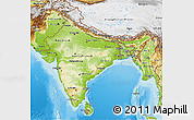 Physical 3D Map of India