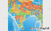 Political 3D Map of India