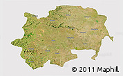 Satellite 3D Map of Nashik, cropped outside