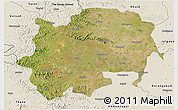 Satellite 3D Map of Nashik, shaded relief outside