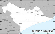 Gray Simple Map of Puri