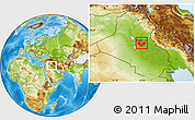 Physical Location Map of Baghdad