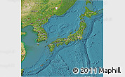 Satellite 3D Map of Japan