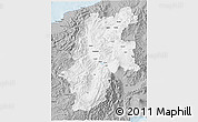 Gray 3D Map of Nagano