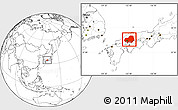 Blank Location Map of Hiroshima