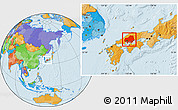 Political Location Map of Hiroshima