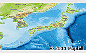 Physical Panoramic Map of Japan