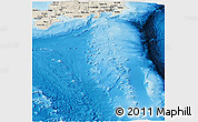 Shaded Relief Panoramic Map of Tokai