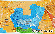 Political Shades 3D Map of NYERI