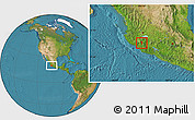 Satellite Location Map of Tuxpan