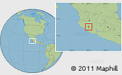 Savanna Style Location Map of Tuxpan