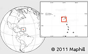 Blank Location Map of Montserrat