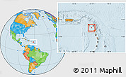 Political Location Map of Montserrat