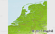 Physical 3D Map of Netherlands