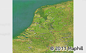 Satellite 3D Map of Netherlands