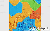 Political 3D Map of Takum