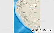 Shaded Relief 3D Map of Peru