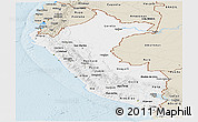 Classic Style Panoramic Map of Peru