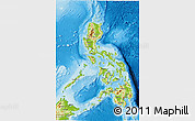 Physical 3D Map of Philippines