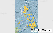 Savanna Style 3D Map of Philippines