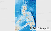 Shaded Relief 3D Map of Philippines