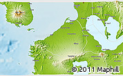 Physical 3D Map of Cavite