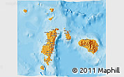 Political 3D Map of Romblon