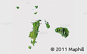 Satellite 3D Map of Romblon, cropped outside