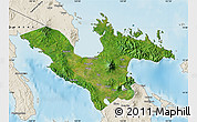 Satellite Map of Camarines Sur, shaded relief outside