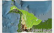 Physical 3D Map of Aklan, darken