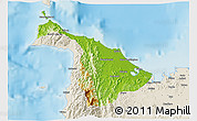 Physical 3D Map of Aklan, shaded relief outside