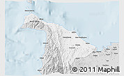 Silver Style 3D Map of Aklan