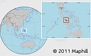 Gray Location Map of Aklan