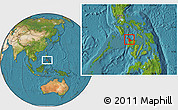 Satellite Location Map of Aklan