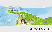 Physical Panoramic Map of Aklan