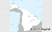 Gray Simple Map of Aklan