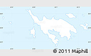 Silver Style Simple Map of Culebra