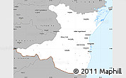 Gray Simple Map of Constanta