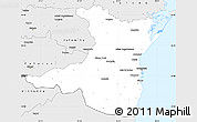 Silver Style Simple Map of Constanta