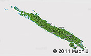 Satellite 3D Map of Isabel, cropped outside