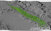 Satellite 3D Map of Isabel, desaturated