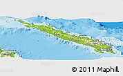 Physical Panoramic Map of Isabel